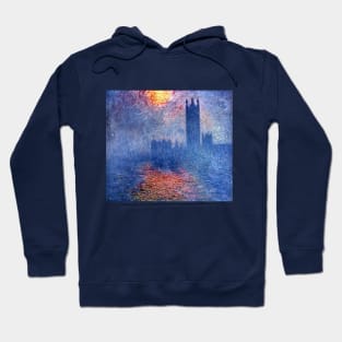 Houses of Parliament by Claude Monet Hoodie